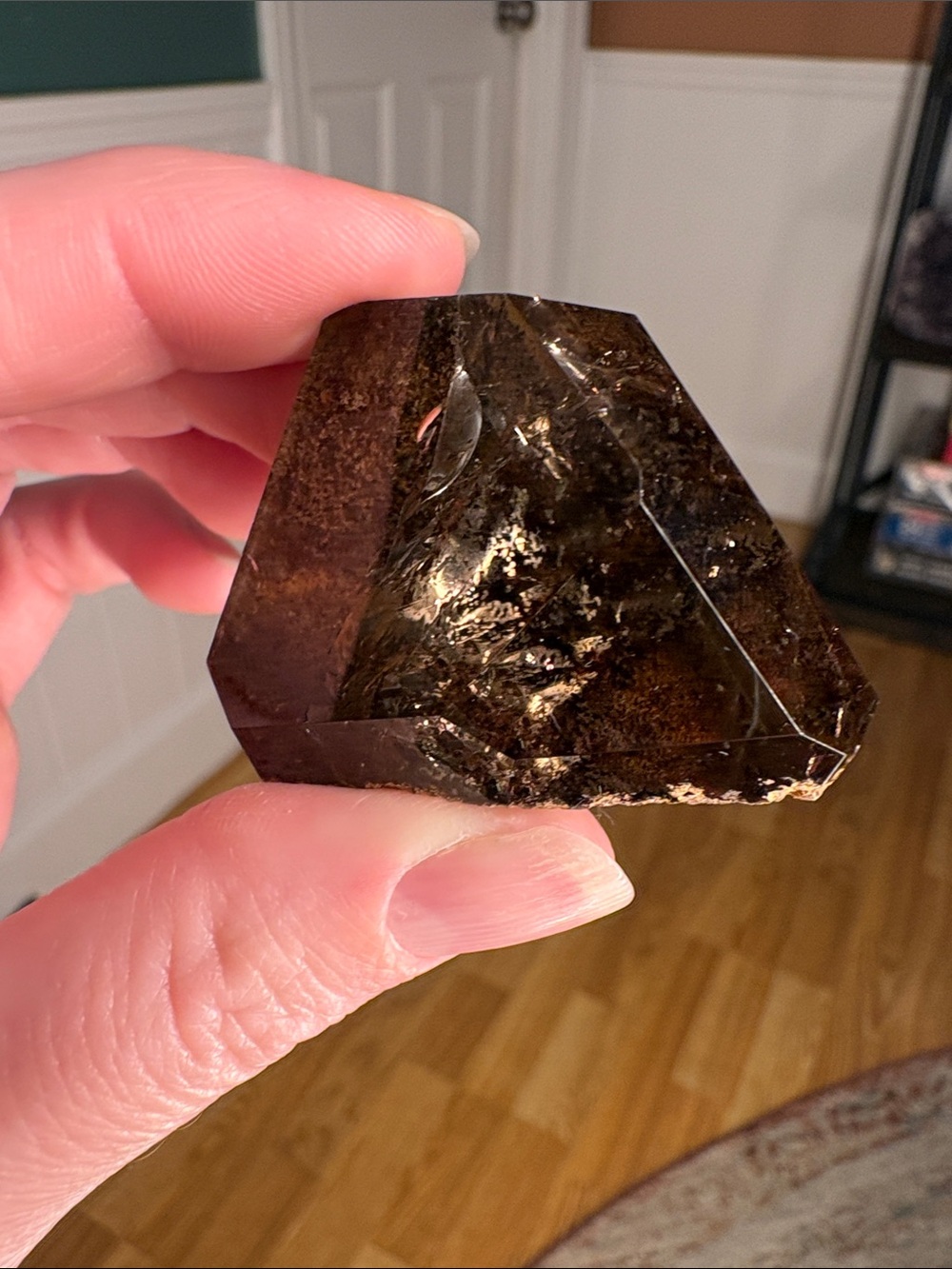 Smoky Quartz Crystal Point with Garden Inlusions